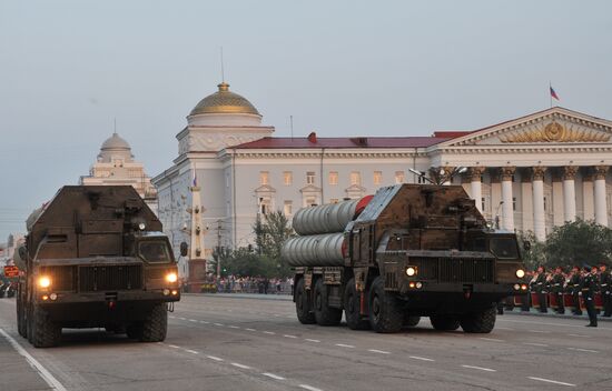 Parade marking 70th anniversary of the end of WWII is rehearsed in Chita