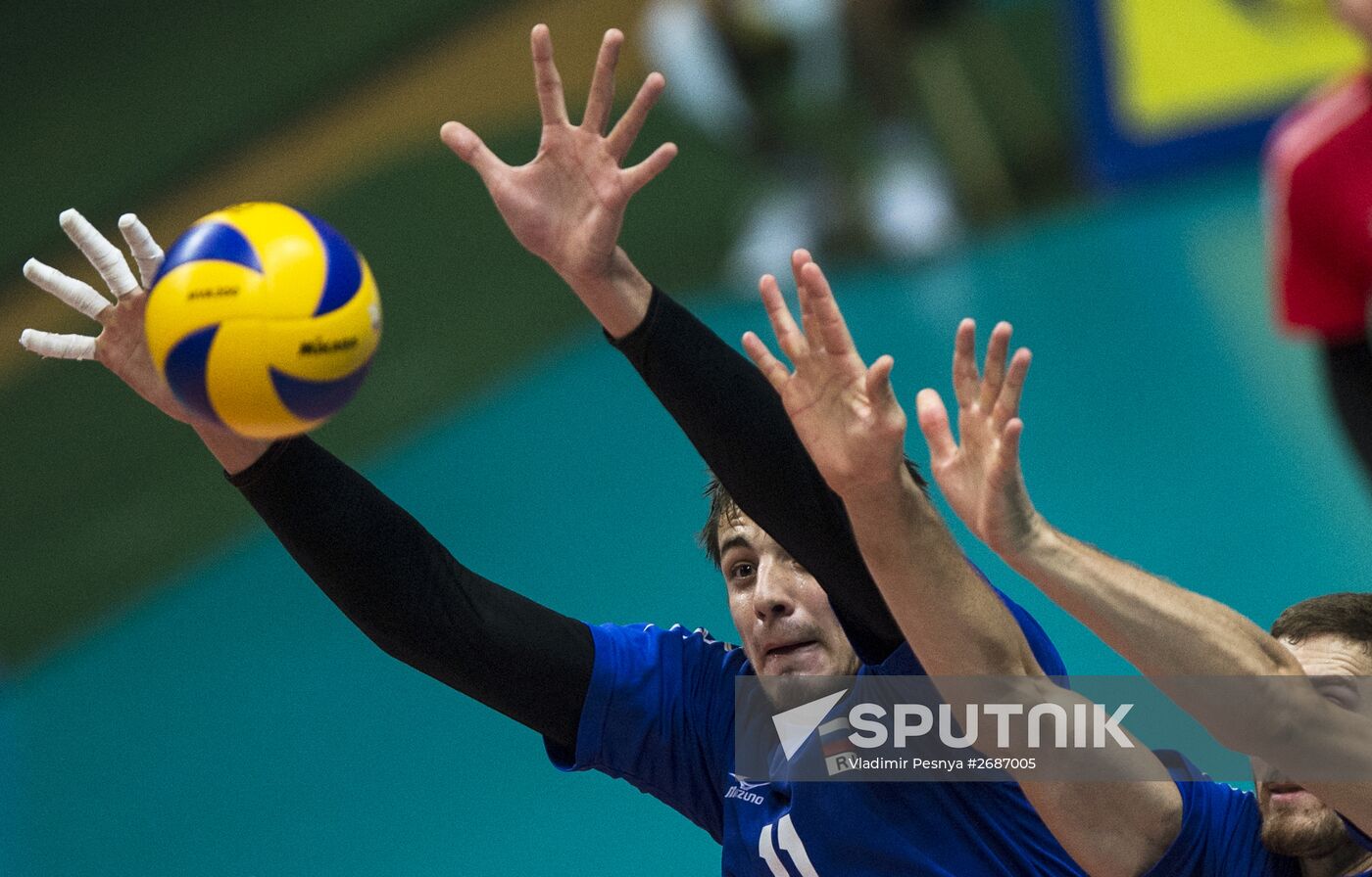 Russia vs. Iran volleyball friendly match