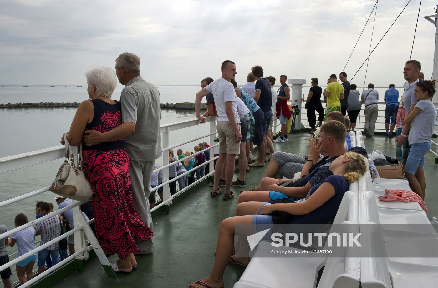 Kerch Strait ferry in Crimea