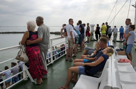 Kerch Strait ferry in Crimea