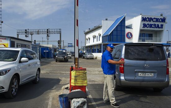 Kerch Strait ferry in Crimea