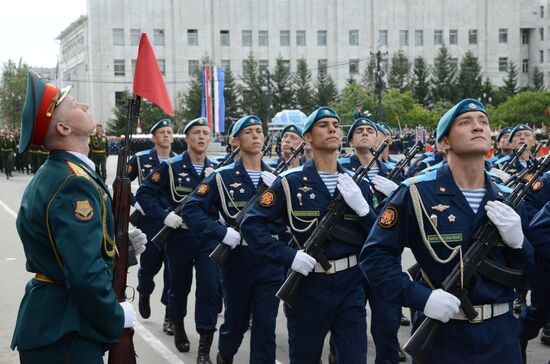 70th anniversary of the end of WWII celebrated in Khabarovsk