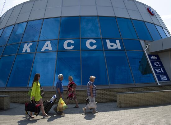 Kerch Strait ferry in Crimea