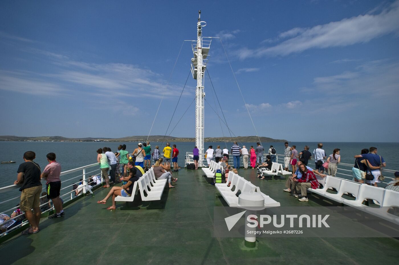 Kerch Strait ferry in Crimea