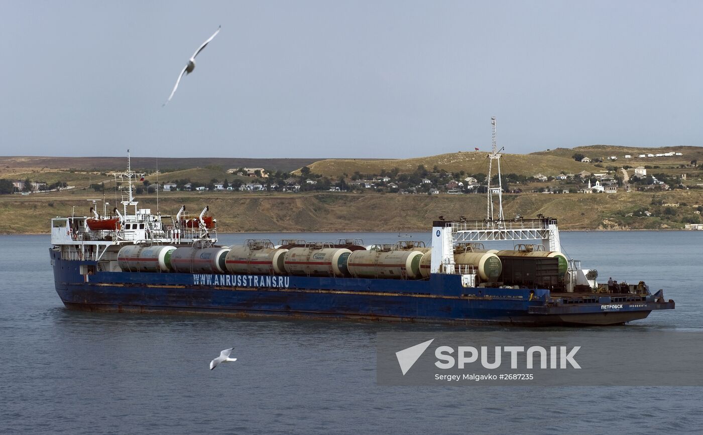 Kerch Strait ferry in Crimea