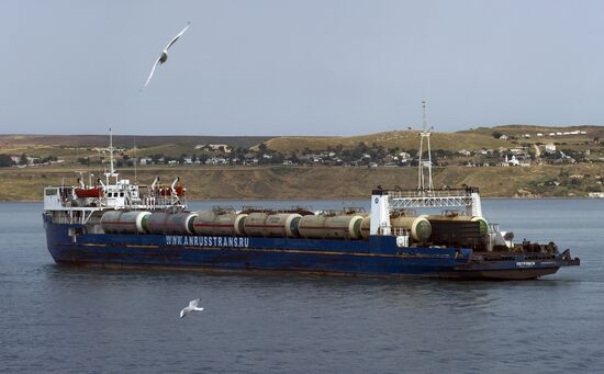 Kerch Strait ferry in Crimea