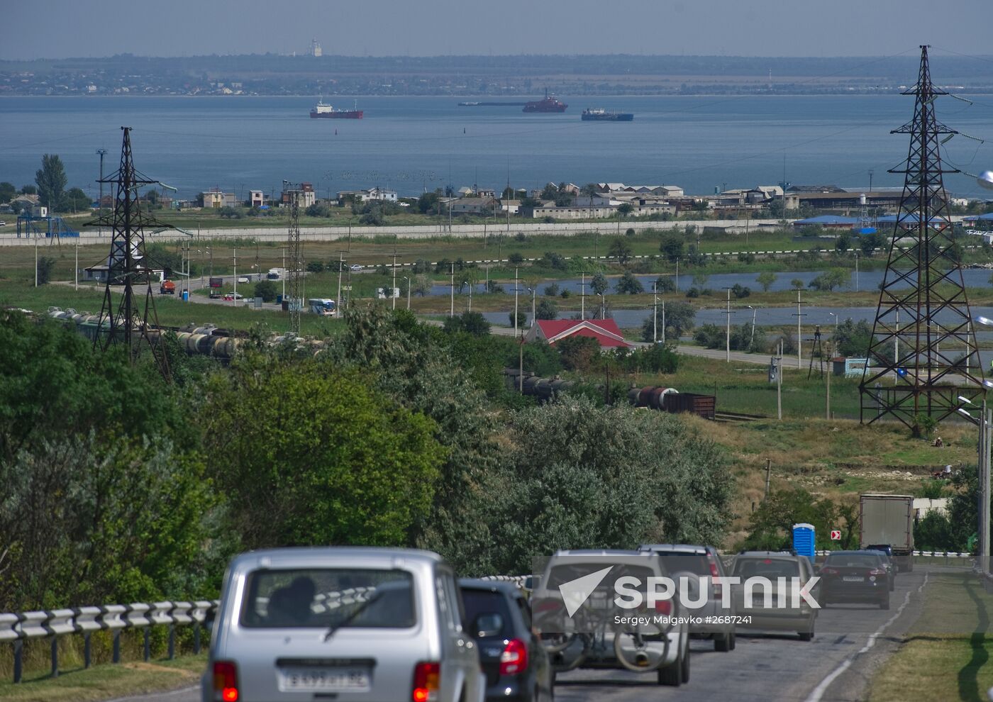Kerch Strait ferry in Crimea
