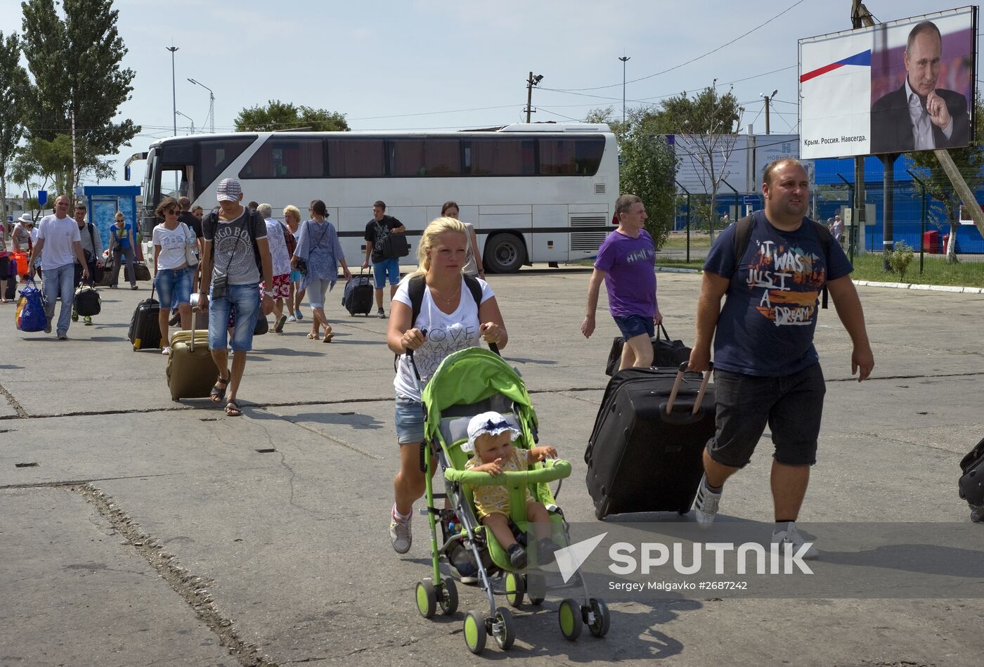 Kerch Strait ferry in Crimea