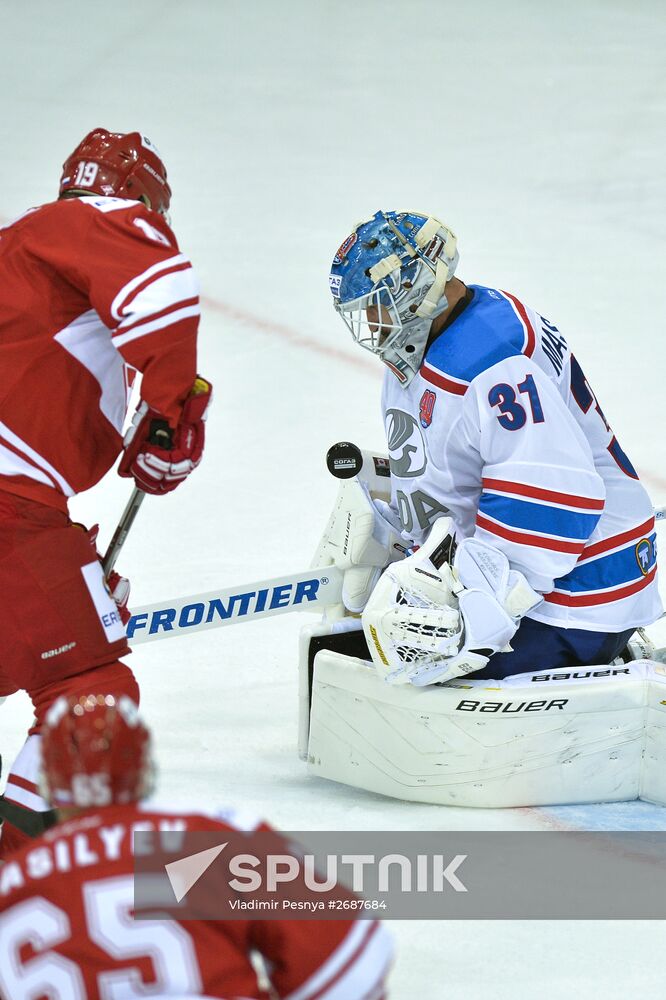 Kontinental Hockey League. Spartak vs. Lada