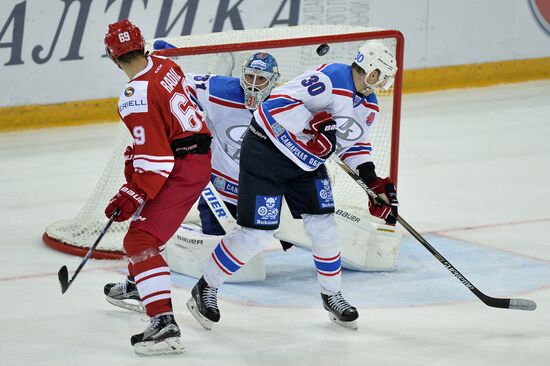 Kontinental Hockey League. Spartak vs. Lada