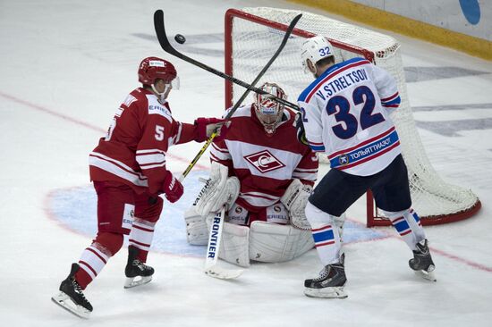 Kontinental Hockey League. Spartak vs. Lada