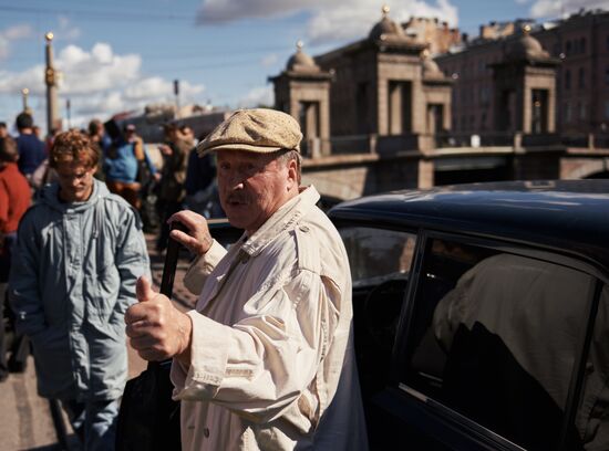 Shooting of Alexander Veledinsky's "V Keiptaunskom Portu" ("In the Port of Cape Town")