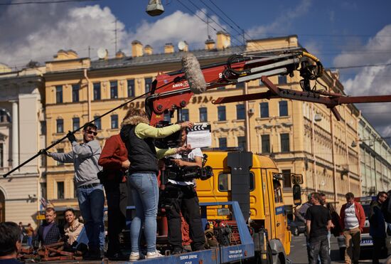 Shooting of Alexander Veledinsky's "V Keiptaunskom Portu" ("In the Port of Cape Town")