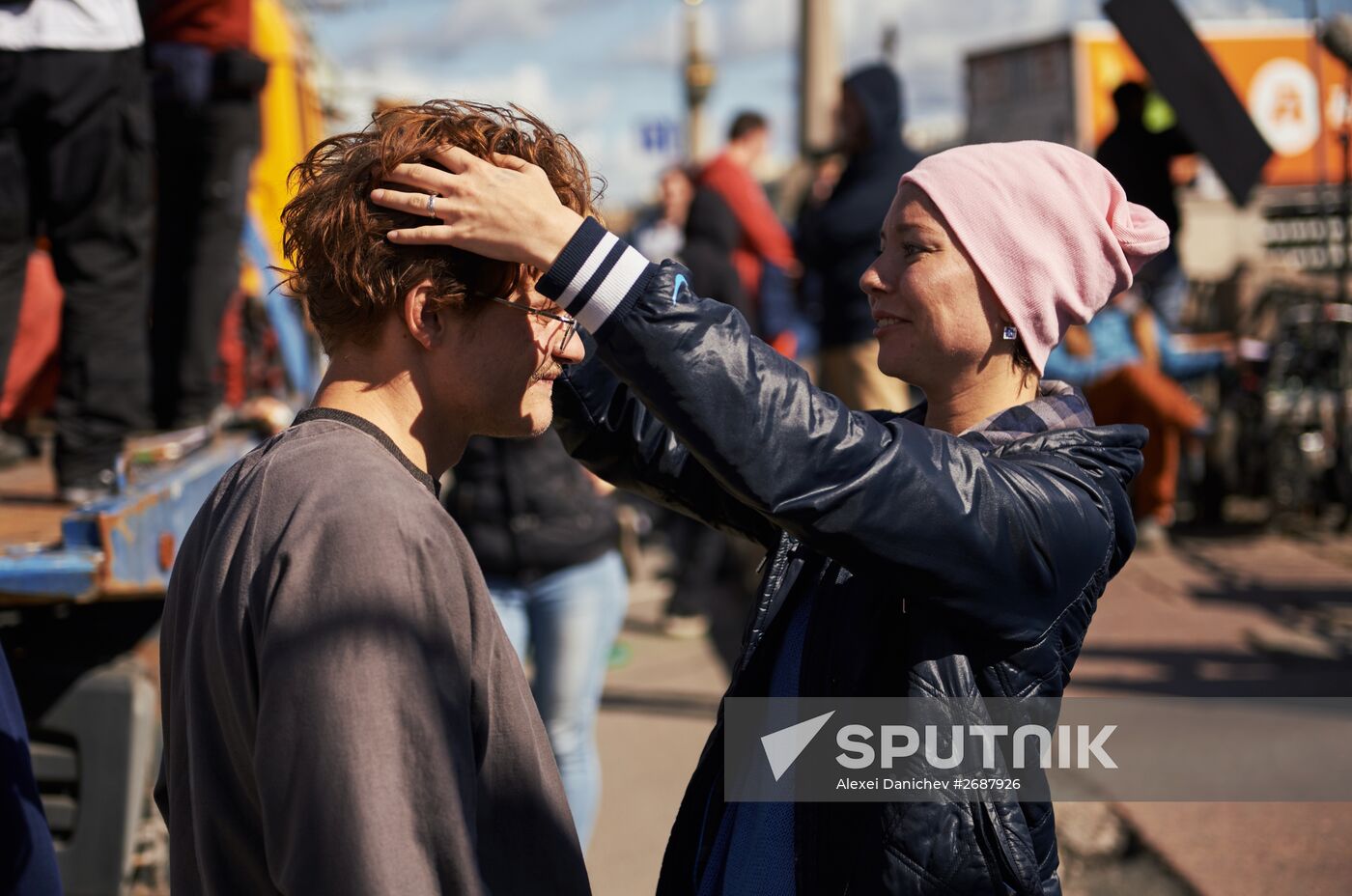 Shooting of Alexander Veledinsky's "V Keiptaunskom Portu" ("In the Port of Cape Town")