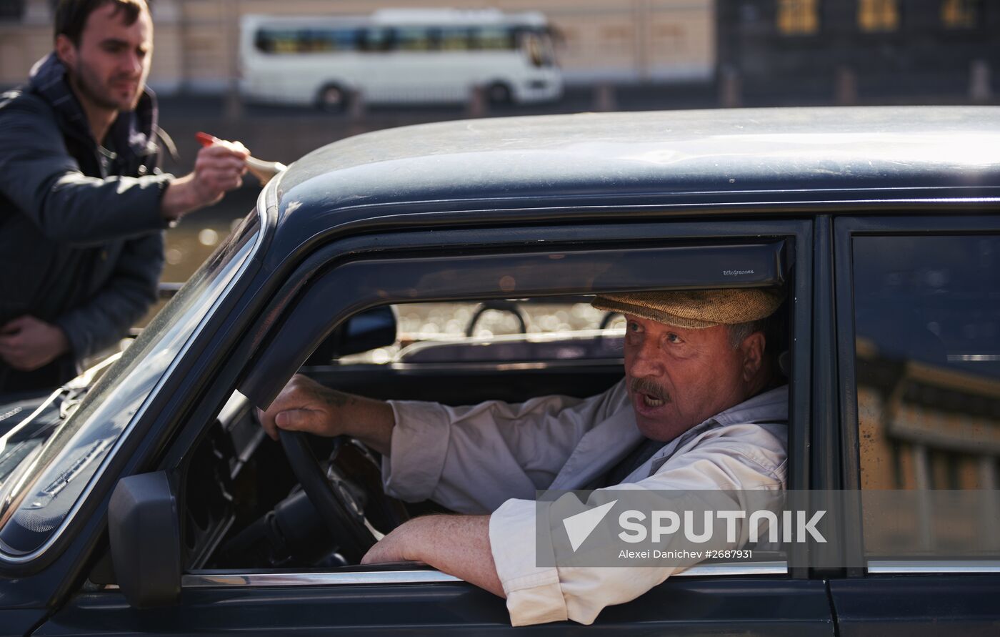 Shooting of Alexander Veledinsky's "V Keiptaunskom Portu" ("In the Port of Cape Town")
