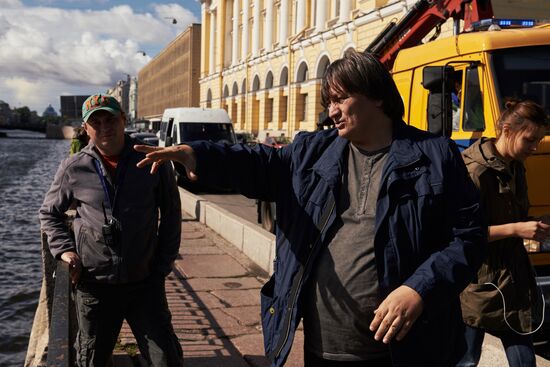 Shooting of Alexander Veledinsky's "V Keiptaunskom Portu" ("In the Port of Cape Town")
