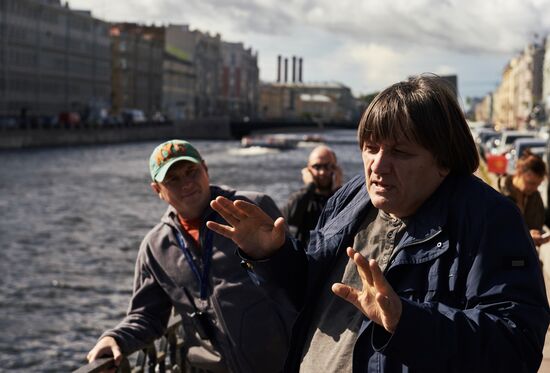 Shooting of Alexander Veledinsky's "V Keiptaunskom Portu" ("In the Port of Cape Town")