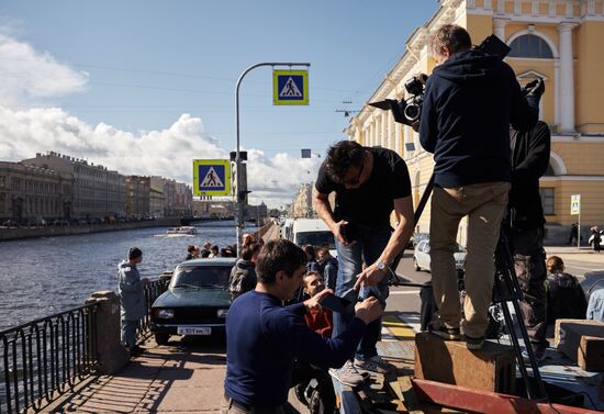Shooting of Alexander Veledinsky's "V Keiptaunskom Portu" ("In the Port of Cape Town")