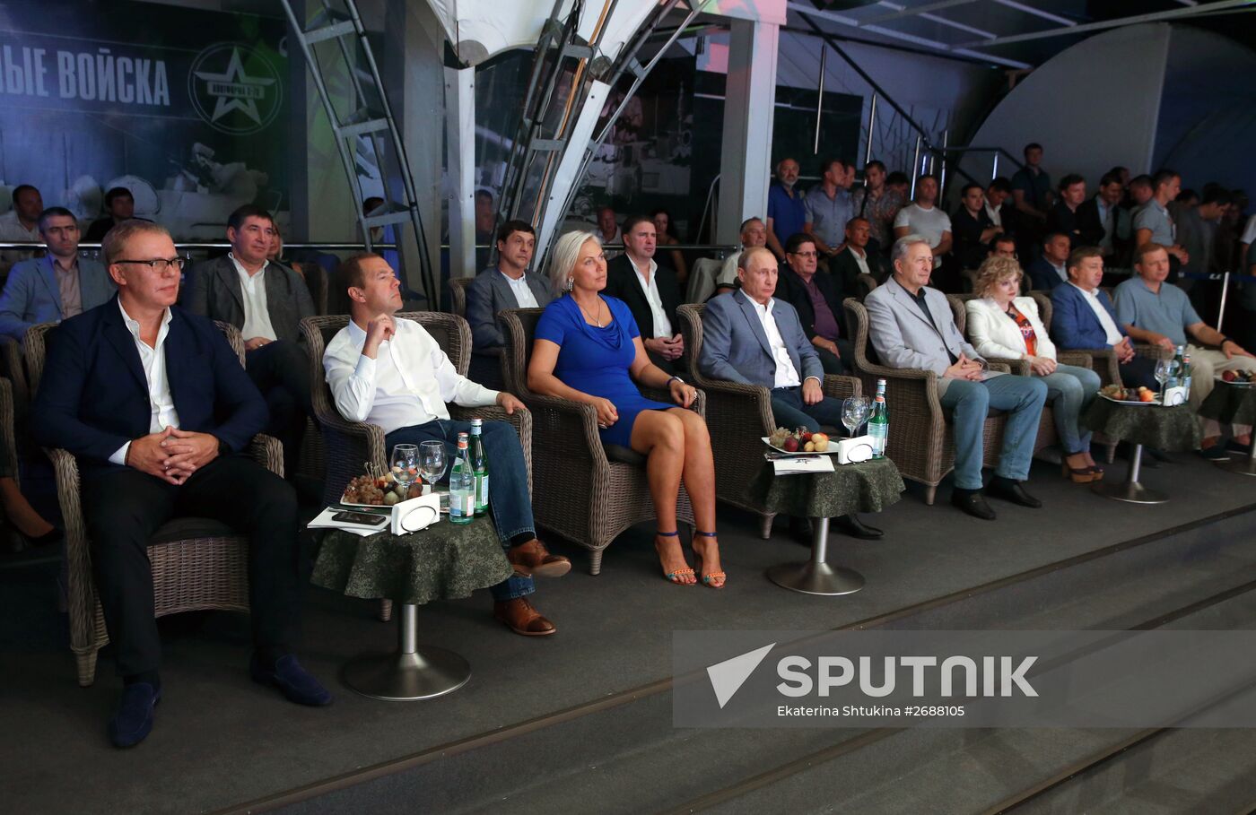 President Putin, Prime Minister Medvedev attend combat sambo tournament in Sochi