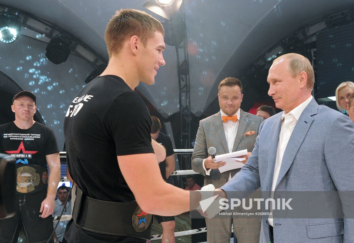 President Putin, Prime Minister Medvedev attend combat sambo tournament in Sochi