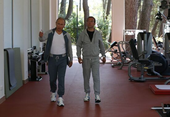 Meeting of President Vladimir Putin and Prime Minister Dmitry Medvedev in Sochi