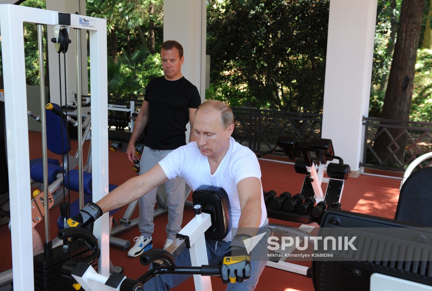 Meeting of President Vladimir Putin and Prime Minister Dmitry Medvedev in Sochi