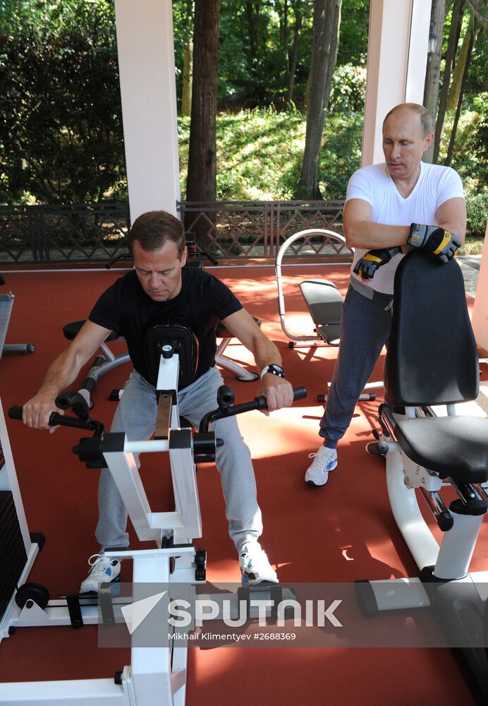 Meeting of President Vladimir Putin and Prime Minister Dmitry Medvedev in Sochi