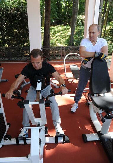 Meeting of President Vladimir Putin and Prime Minister Dmitry Medvedev in Sochi
