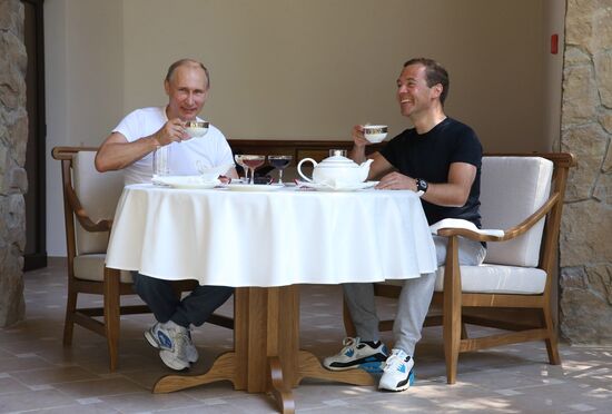 Meeting of President Vladimir Putin and Prime Minister Dmitry Medvedev in Sochi