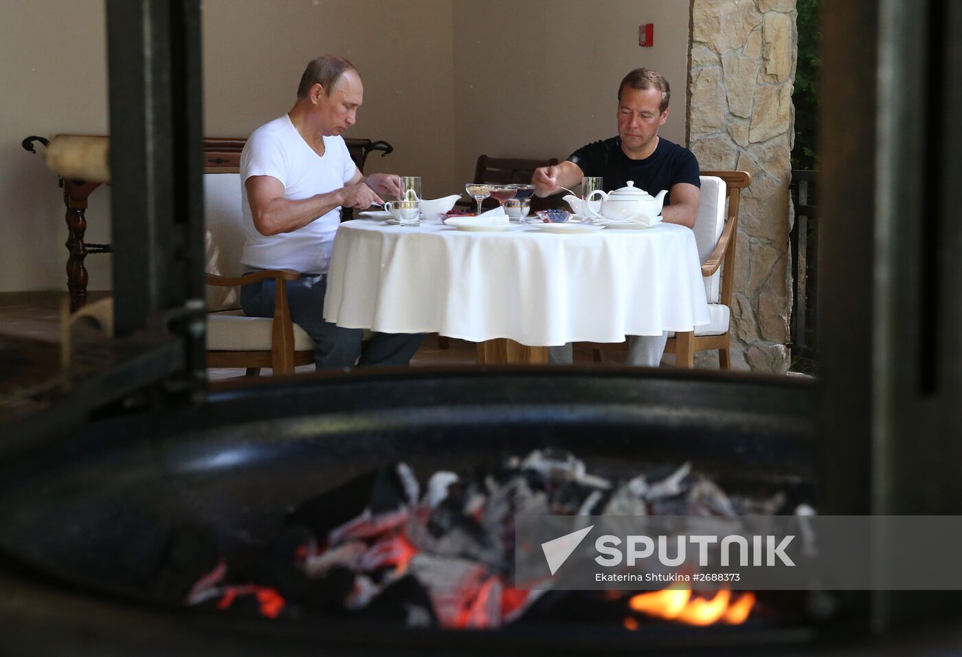 Meeting of President Vladimir Putin and Prime Minister Dmitry Medvedev in Sochi