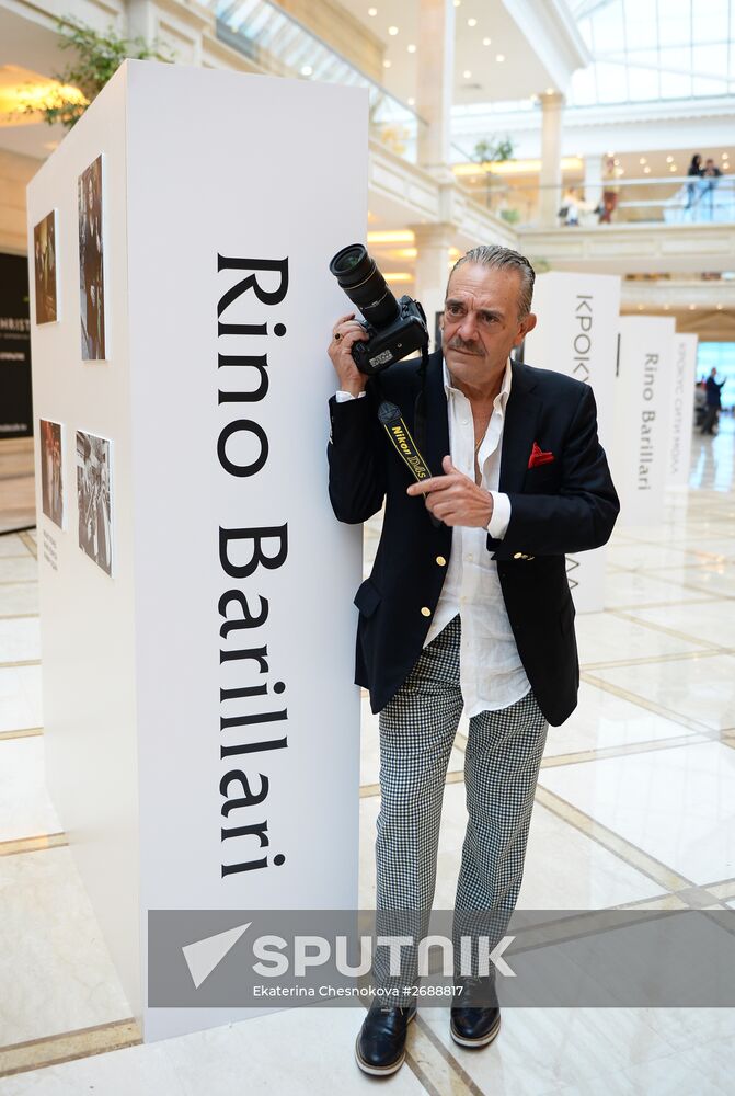 Photographer Rino Barillari and fashion historian Mara Parmegiani visit Moscow