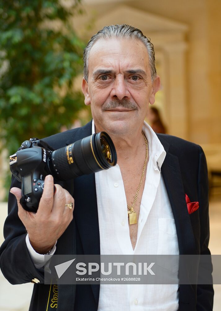 Photographer Rino Barillari and fashion historian Mara Parmegiani visit Moscow