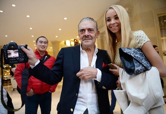 Photographer Rino Barillari and fashion historian Mara Parmegiani visit Moscow