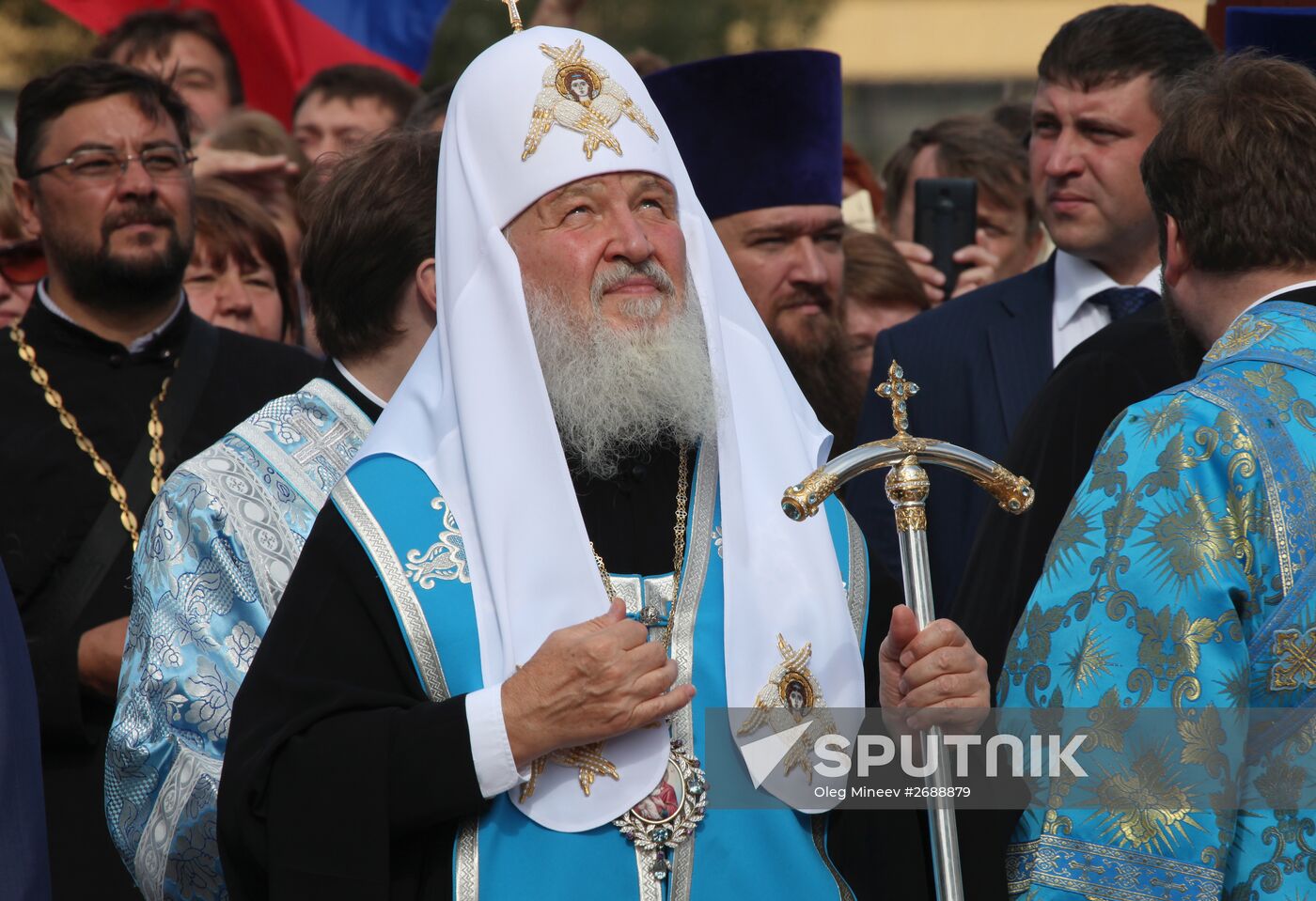Patriarch Kirill unveils monument to St. Vladimir in Smolensk