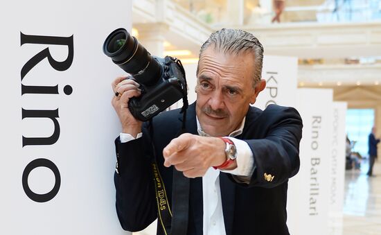 Photographer Rino Barillari and fashion historian Mara Parmegiani visit Moscow