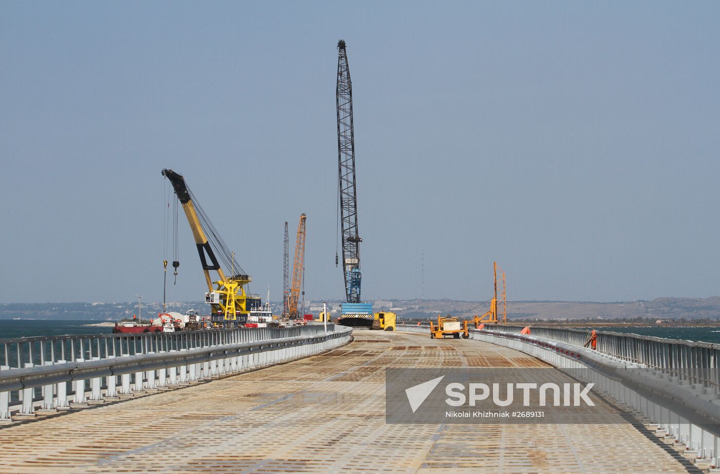 Kerch Strait Bridge Preparatory Work in Taman