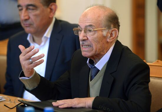 Russian Foreign Minister Lavrov meets with members of group monitoring implementation of decisions following inter-Syrian consultations