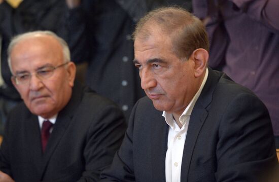 Russian Foreign Minister Lavrov meets with members of group monitoring implementation of decisions following inter-Syrian consultations