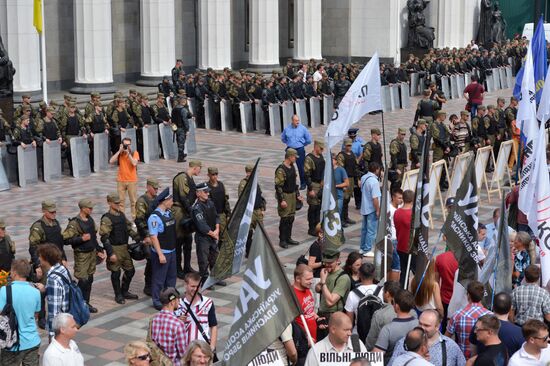 Protest rallies in Kiev