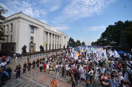Protest rallies in Kiev