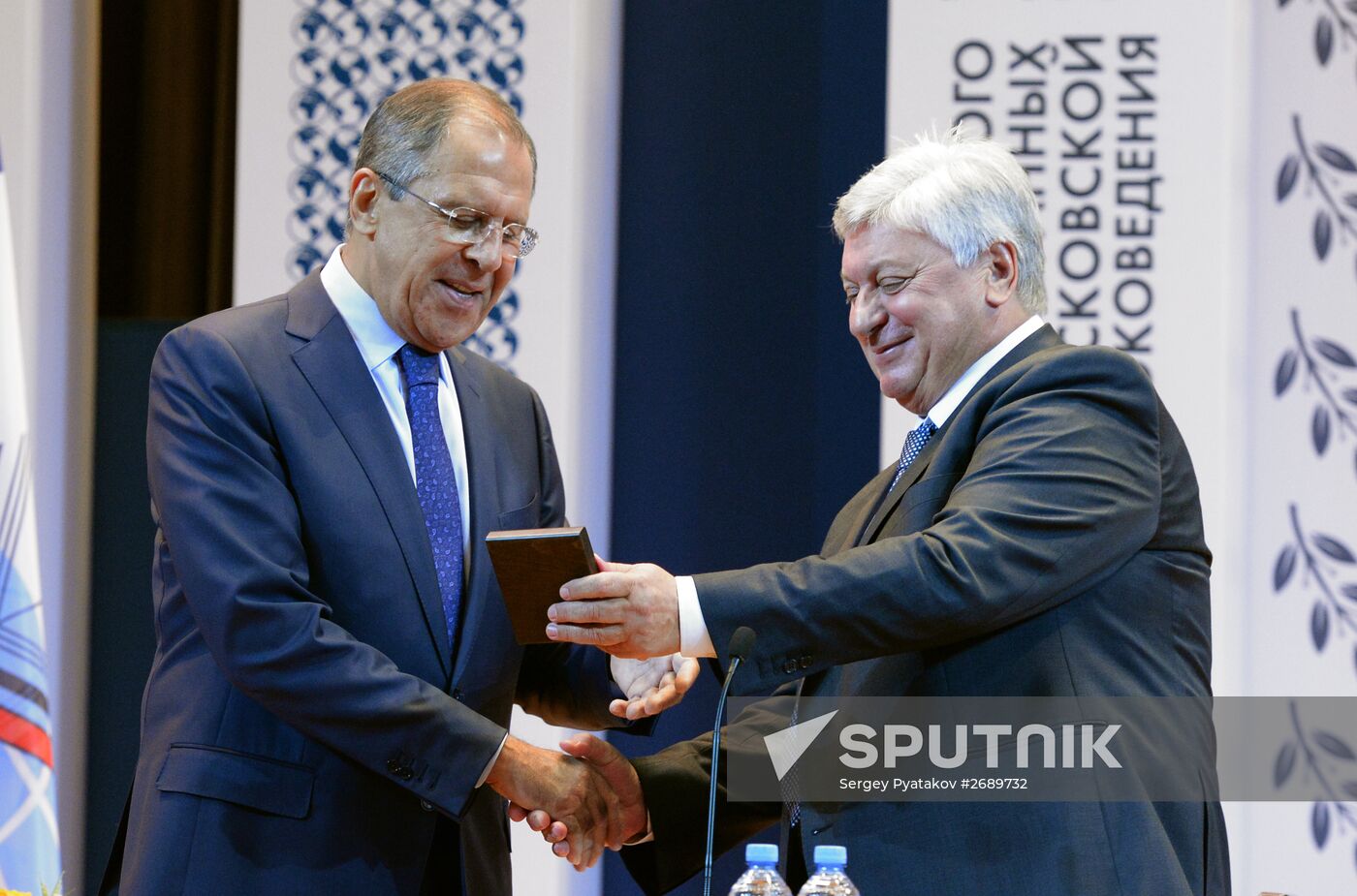 Russian Foreign Minister Sergei Lavrov meets with MGIMO professors and students