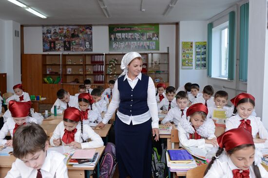 Academic year begins at Russian schools