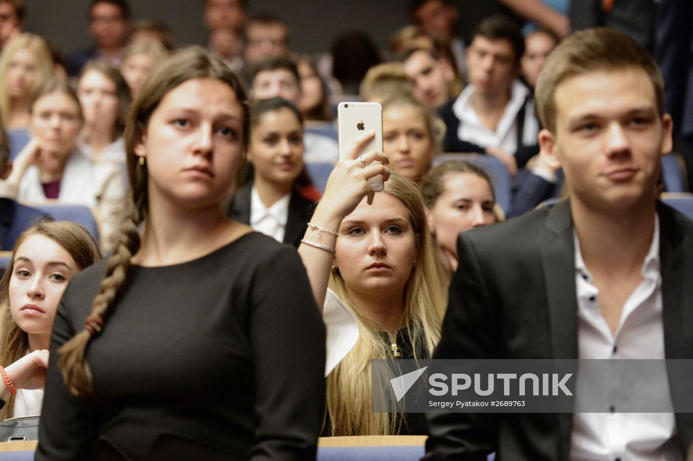 Russian Foreign Minister Sergei Lavrov meets with MGIMO professors and students