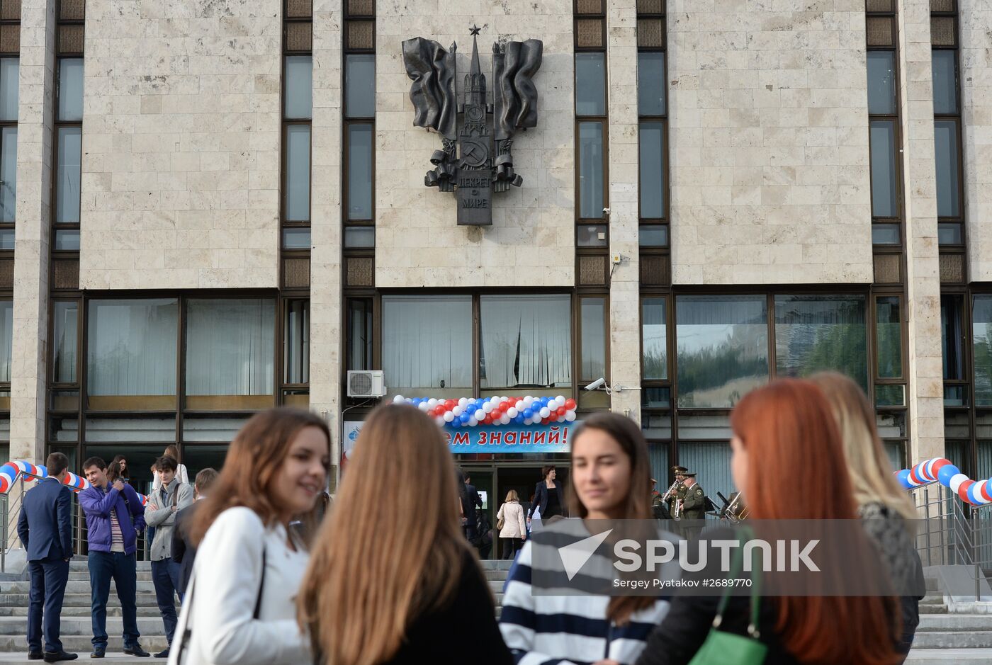 Russian Foreign Minister Sergei Lavrov meets with MGIMO professors and students