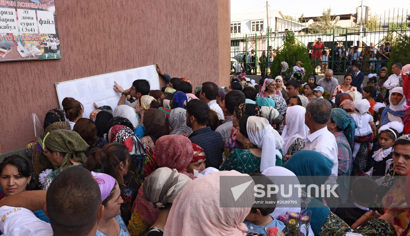 September 1 in Dushanbe