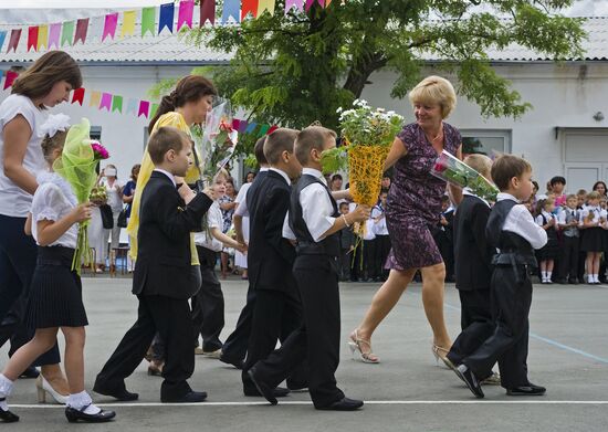 Academic year begins at Russian schools