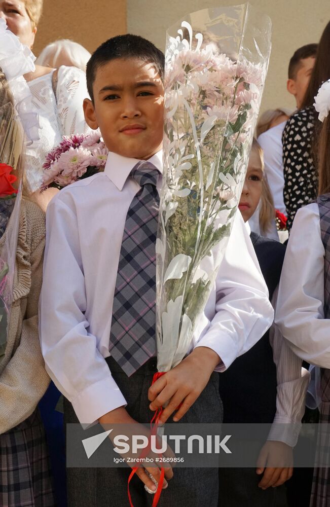 Academic year begins at Russian schools
