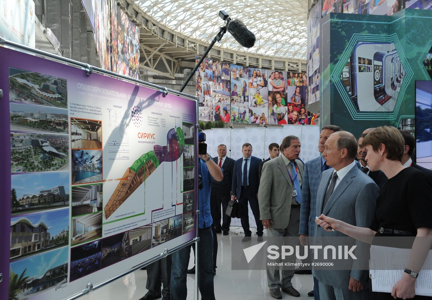 President Vladimir Putin visits Sirius Center for Gifted Children in Sochi