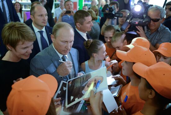 President Vladimir Putin attends celebrations of Knowledge Day in Sirius Center for Talented Children in Sochi