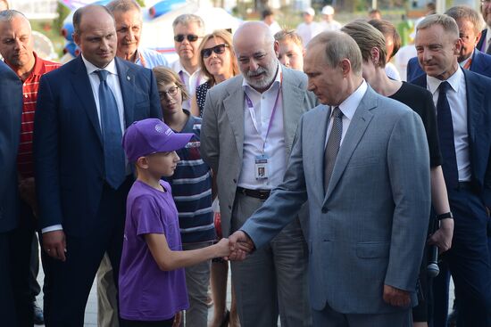 President Vladimir Putin attends celebrations of Knowledge Day in Sirius Center for Talented Children in Sochi